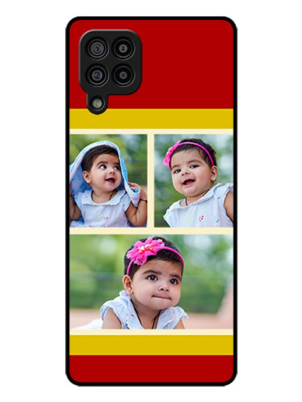Custom Galaxy M32 4G Custom Glass Mobile Case  - Multiple Pic Upload Design