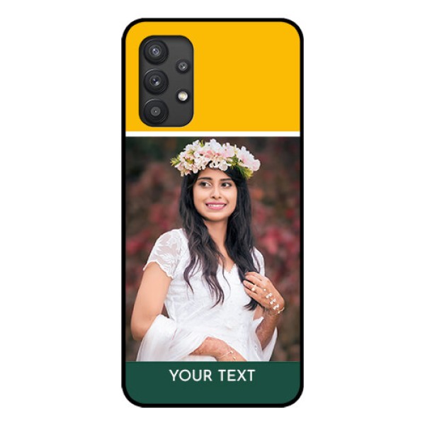 Galaxy M32 5G Photo Printing on Glass Case - Love You Design