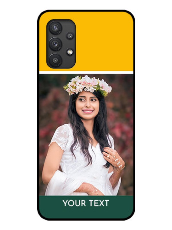 Custom Galaxy M32 5G Photo Printing on Glass Case - Love You Design