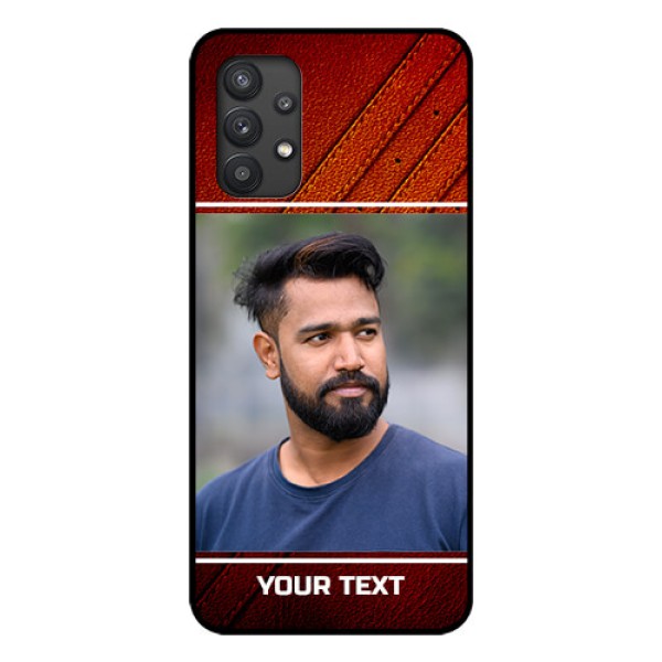 Galaxy M32 5G Personalized Glass Phone Case - Leather Phone Case Design Galaxy M32 5G Personalized Glass Phone Case - Leather Phone Case Design
