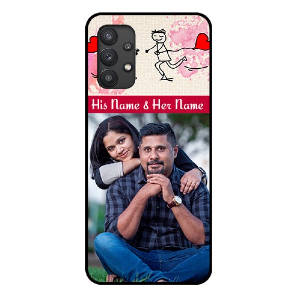 Galaxy M32 5G Photo Printing on Glass Case - You and Me Case Design Galaxy M32 5G Photo Printing on Glass Case - You and Me Case Design