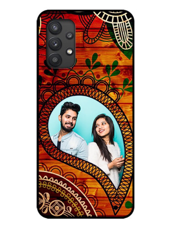 Custom Galaxy M32 5G Personalized Glass Phone Case - Abstract Colorful Design