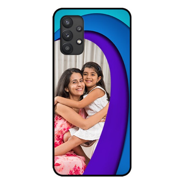 Galaxy M32 5G Photo Printing on Glass Case - Simple Pattern Design