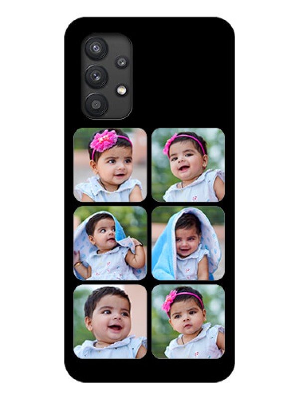 Custom Galaxy M32 5G Photo Printing on Glass Case - Multiple Pictures Design