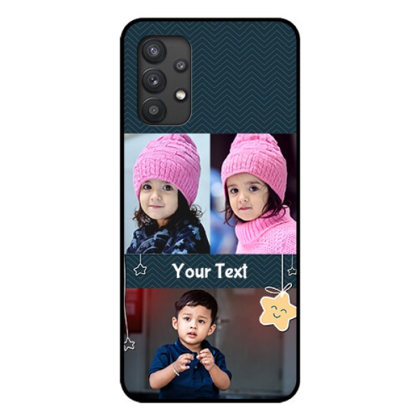 Galaxy M32 5G Custom Glass Mobile Case - Hanging Stars Design
