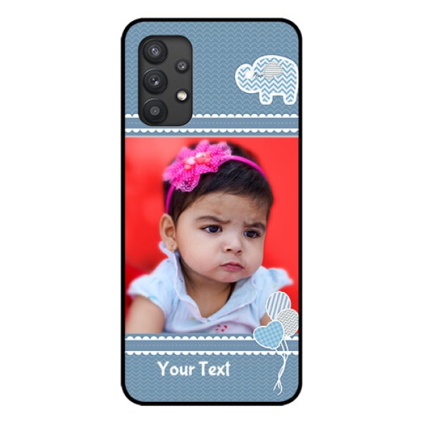 Galaxy M32 5G Photo Printing on Glass Case - with Kids Pattern Design Galaxy M32 5G Photo Printing on Glass Case - with Kids Pattern Design