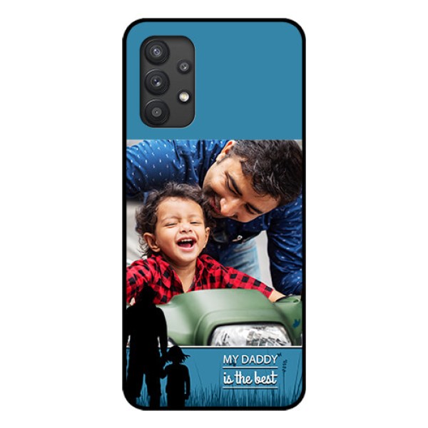 Galaxy M32 5G Custom Glass Mobile Case - Best dad design