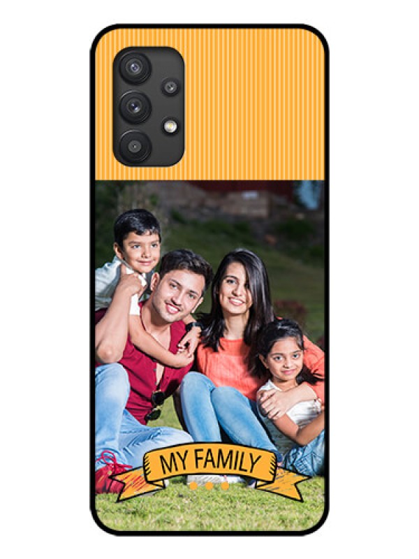 Custom Galaxy M32 5G Custom Glass Phone Case - My Family Design