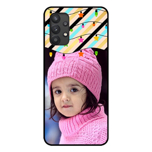 Galaxy M32 5G Custom Glass Mobile Case - Lights Hanging Design