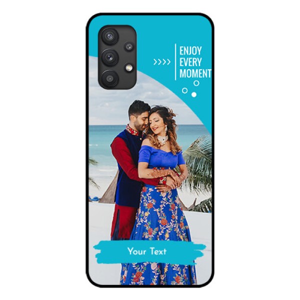 Galaxy M32 5G Custom Glass Mobile Case - Happy Moment Design