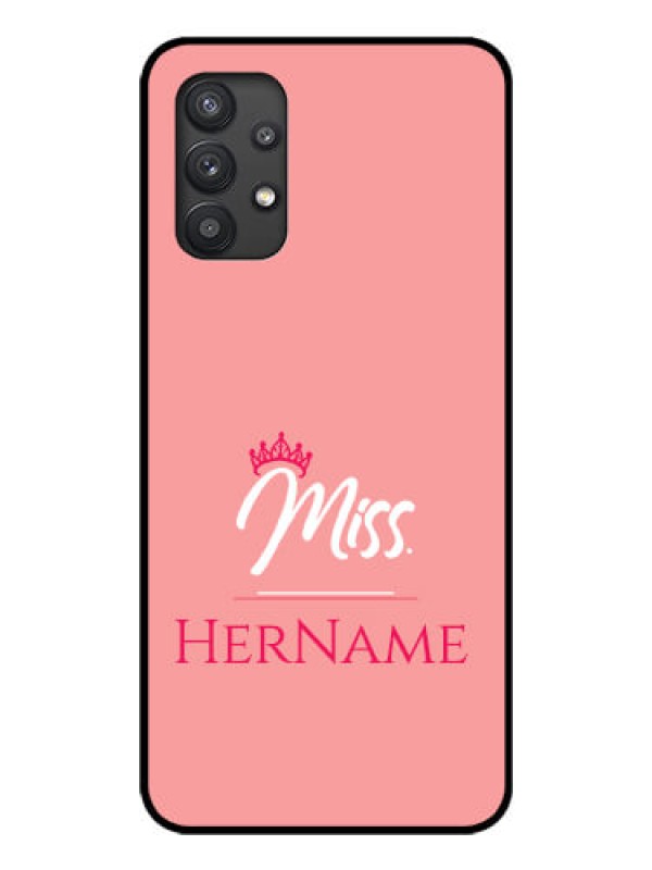 Custom Galaxy M32 5G Custom Glass Phone Case Mrs with Name