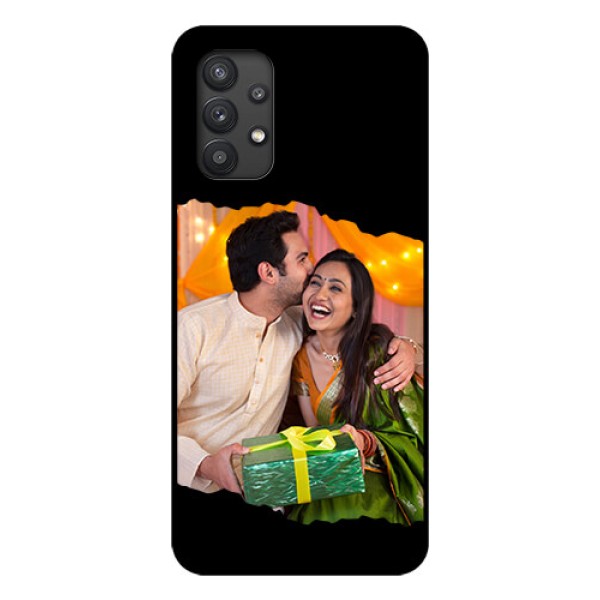 Galaxy M32 5G Custom Glass Phone Case - Tear-off Design