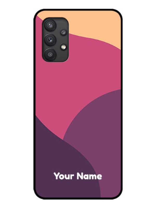 Custom Galaxy M32 5G Custom Glass Phone Case - Mixed Multi-colour abstract art Design