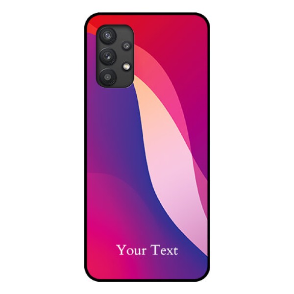 Galaxy M32 5G Personalized Glass Phone Case - Digital abstract Overlap Design Galaxy M32 5G Personalized Glass Phone Case - Digital abstract Overlap Design
