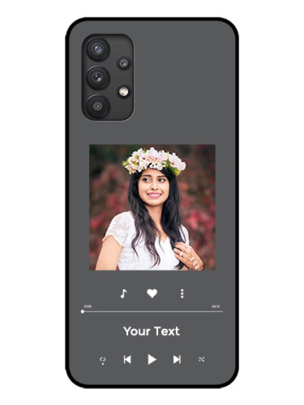 Custom Galaxy M32 5G Custom Glass Mobile Case - Play The Music Design