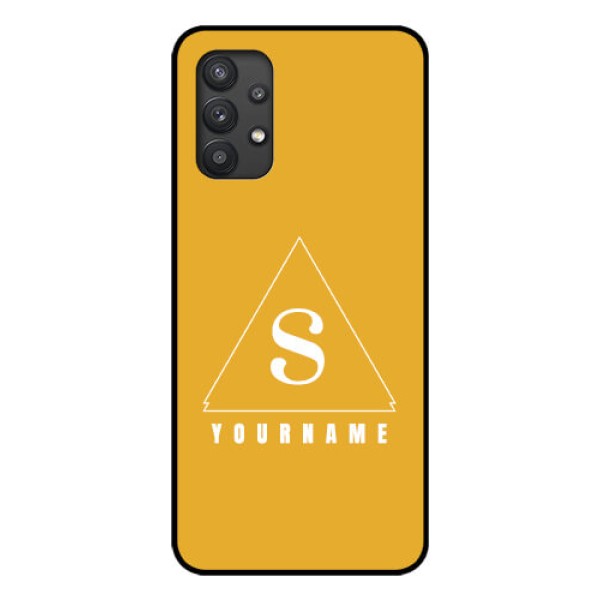 Galaxy M32 5G Personalized Glass Phone Case - simple triangle Design Galaxy M32 5G Personalized Glass Phone Case - simple triangle Design