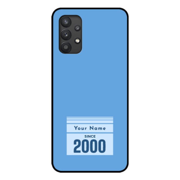 Galaxy M32 5G Custom Glass Mobile Case - Custom Year of birth Design