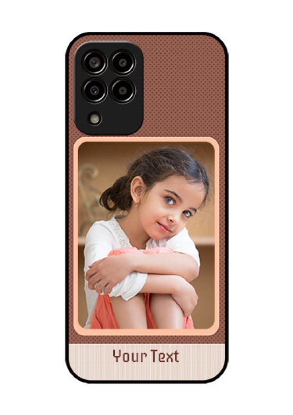 Galaxy m33-5g 5G Custom Glass Phone Case - Simple Pic Upload Design
