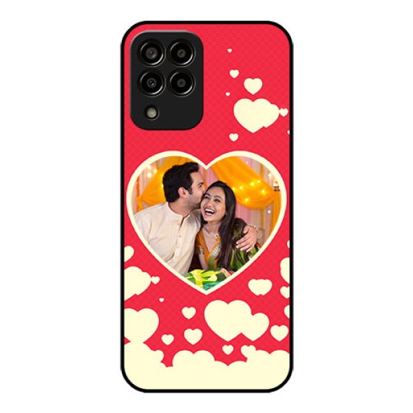 Galaxy m33-5g 5G Custom Glass Mobile Case - Love Symbols Phone Cover Design