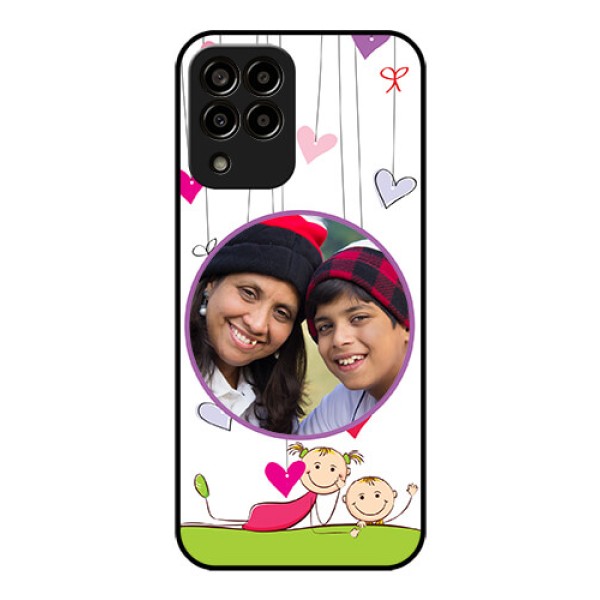 Galaxy m33-5g 5G Photo Printing on Glass Case - Cute Kids Phone Case Design
