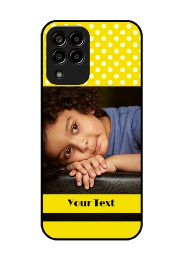 Galaxy m33-5g 5G Custom Glass Phone Case - Bright Yellow Case Design