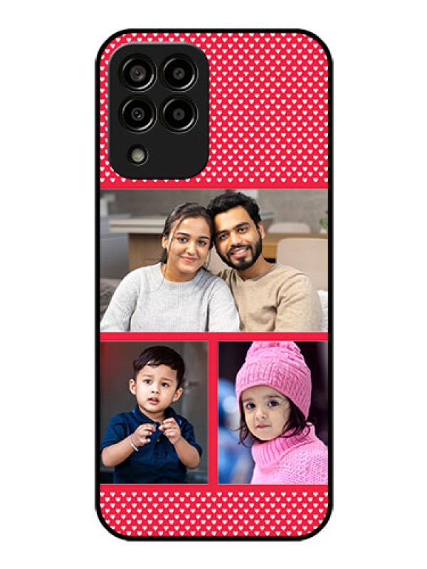 Custom Galaxy m33-5g 5G Personalized Glass Phone Case - Bulk Pic Upload Design