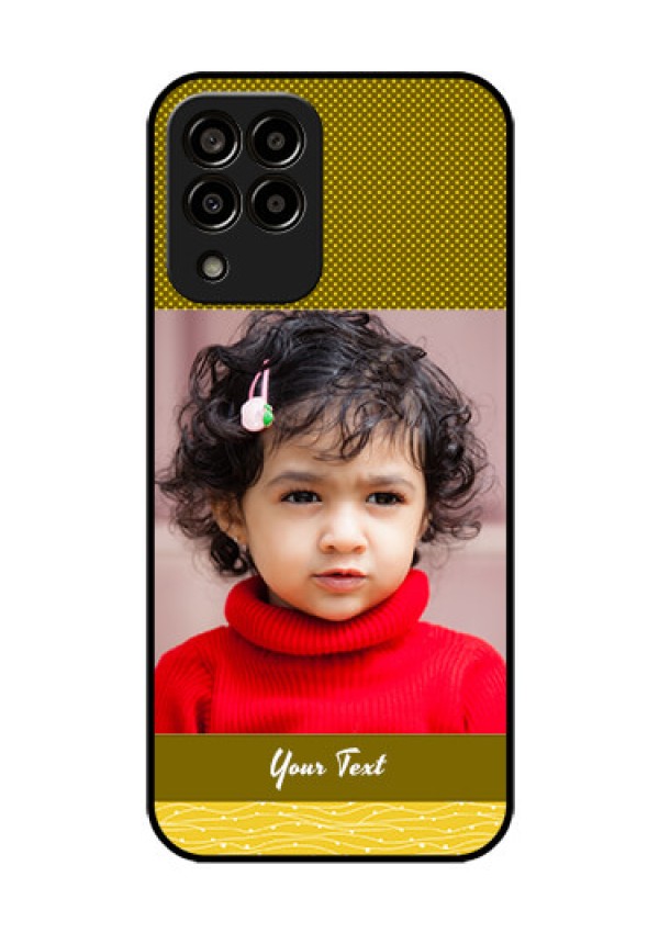 Galaxy m33-5g 5G Custom Glass Phone Case - Simple Green Color Design