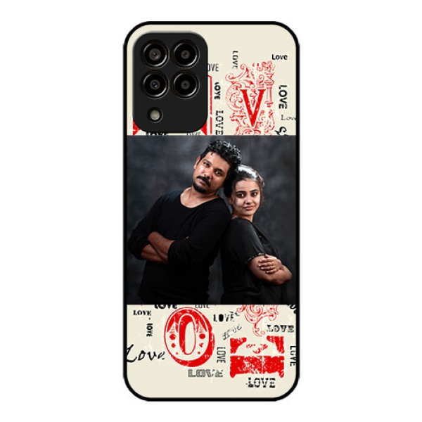 Galaxy m33-5g 5G Photo Printing on Glass Case - Trendy Love Design Case Galaxy m33-5g 5G Photo Printing on Glass Case - Trendy Love Design Case