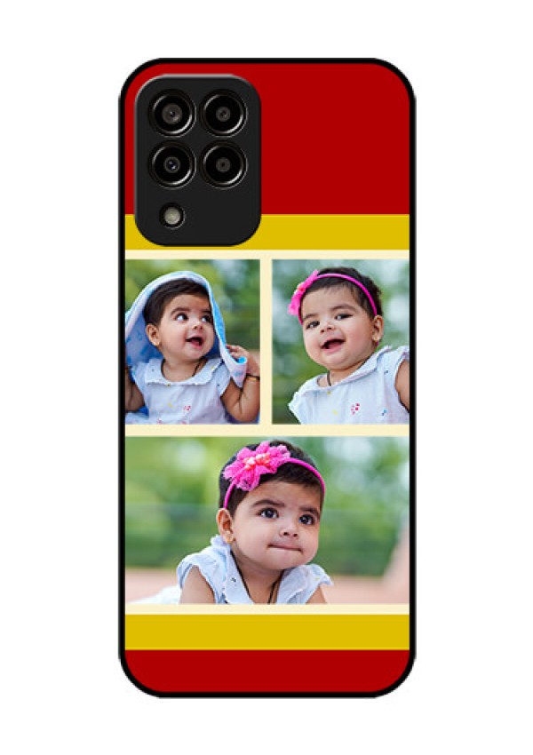 Galaxy m33-5g 5G Custom Glass Mobile Case - Multiple Pic Upload Design