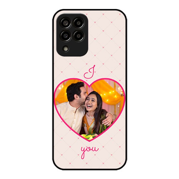 Galaxy m33-5g 5G Custom Glass Mobile Case - Heart Shape Design