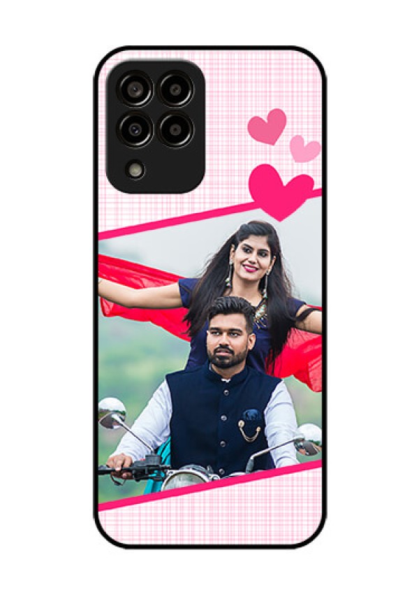 Galaxy m33-5g 5G Custom Glass Phone Case - Love Shape Heart Design
