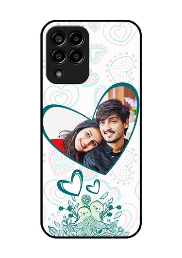 Galaxy m33-5g 5G Photo Printing on Glass Case - Premium Couple Design