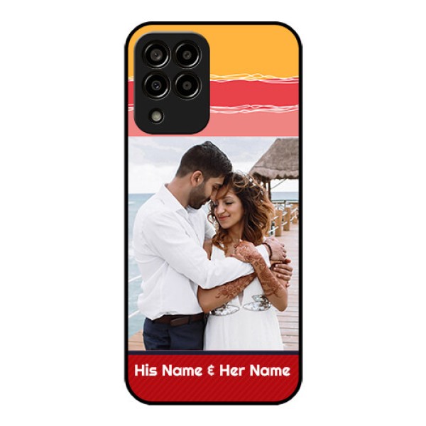 Galaxy m33-5g 5G Custom Glass Mobile Case - Colorful Case Design