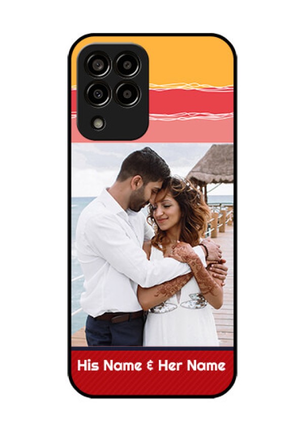 Galaxy m33-5g 5G Custom Glass Mobile Case - Colorful Case Design