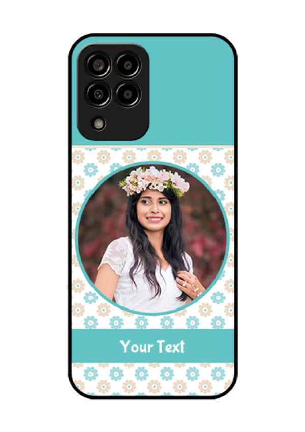 Galaxy m33-5g 5G Custom Glass Mobile Case - Beautiful Flowers Design