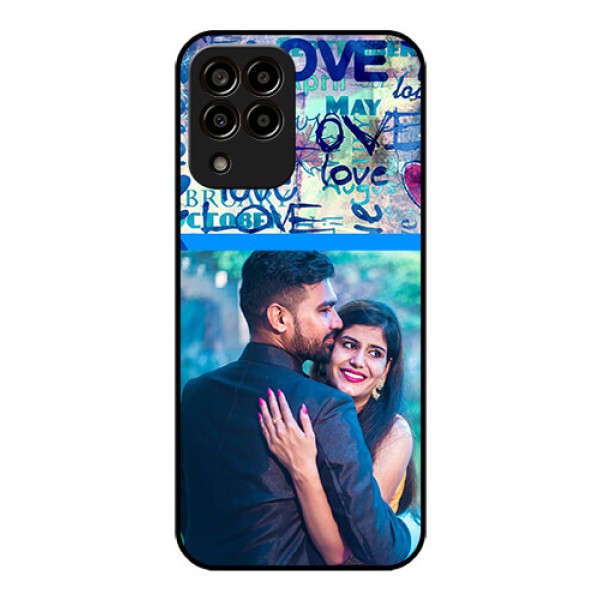 Galaxy m33-5g 5G Custom Glass Mobile Case - Colorful Love Design