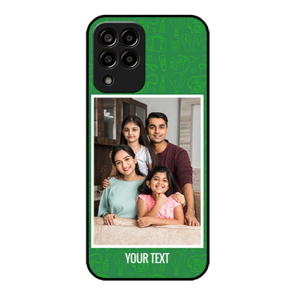 Galaxy m33-5g 5G Personalized Glass Phone Case - Picture Upload Design