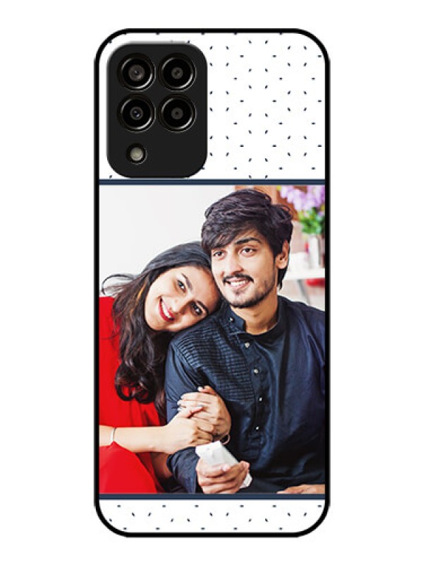 Custom Galaxy m33-5g 5G Personalized Glass Phone Case - Premium Dot Design