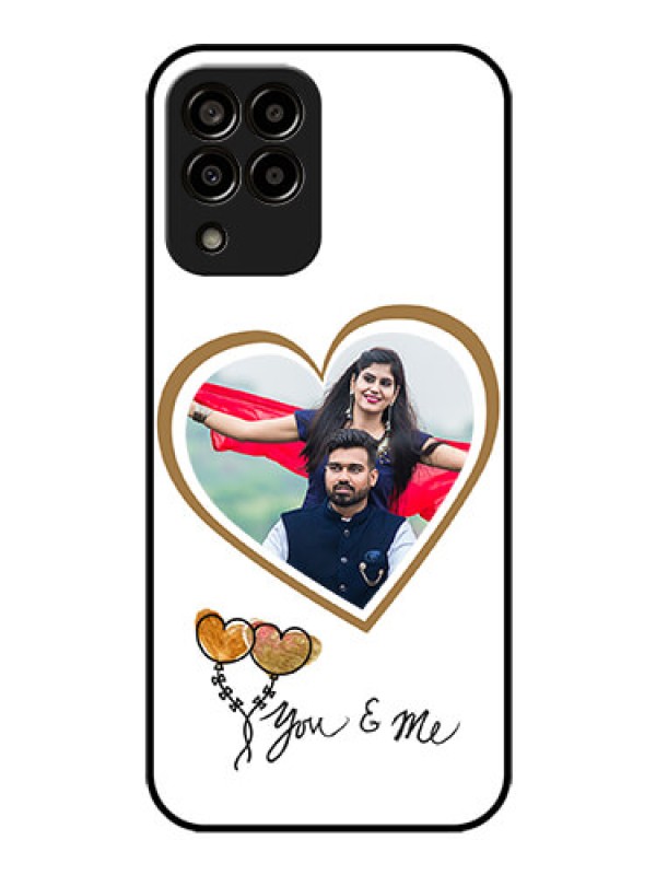 Custom Galaxy m33-5g 5G Custom Glass Mobile Case - You & Me Design