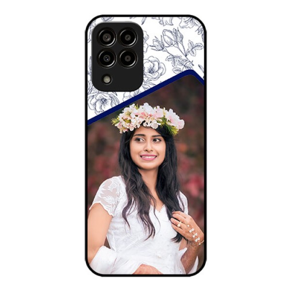 Galaxy m33-5g 5G Personalized Glass Phone Case - Premium Floral Design