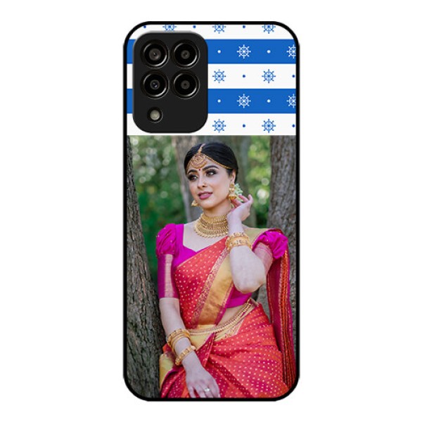 Galaxy m33-5g 5G Photo Printing on Glass Case - Snow Pattern Design