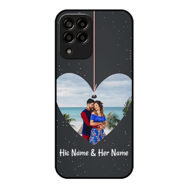 Galaxy m33-5g 5G Custom Glass Phone Case - Hanging Heart Design