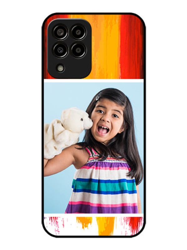 Custom Galaxy m33-5g 5G Personalized Glass Phone Case - Multi Color Design