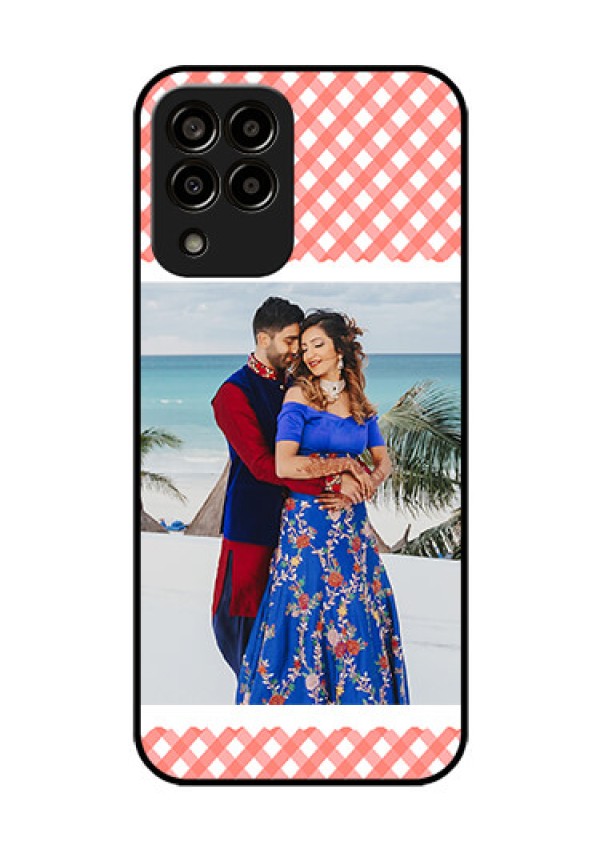 Galaxy m33-5g 5G Personalized Glass Phone Case - Pink Pattern Design