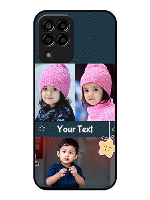 Custom Galaxy m33-5g 5G Custom Glass Mobile Case - Hanging Stars Design