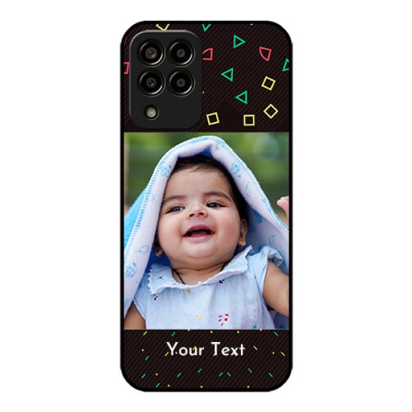 Galaxy m33-5g 5G Custom Glass Phone Case - with confetti birthday design Galaxy m33-5g 5G Custom Glass Phone Case - with confetti birthday design