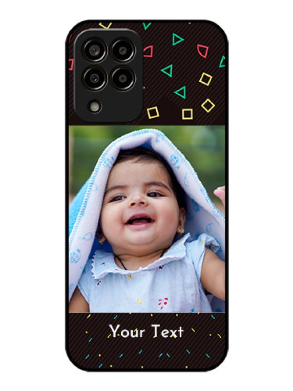 Custom Galaxy m33-5g 5G Custom Glass Phone Case - with confetti birthday design