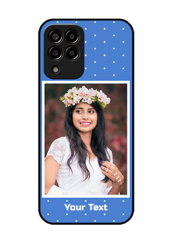 Galaxy m33-5g 5G Photo Printing on Glass Case - Polka dots design