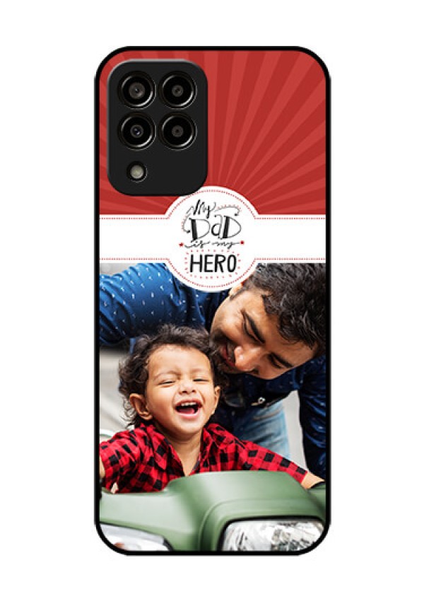 Galaxy m33-5g 5G Photo Printing on Glass Case - My Dad Hero Design