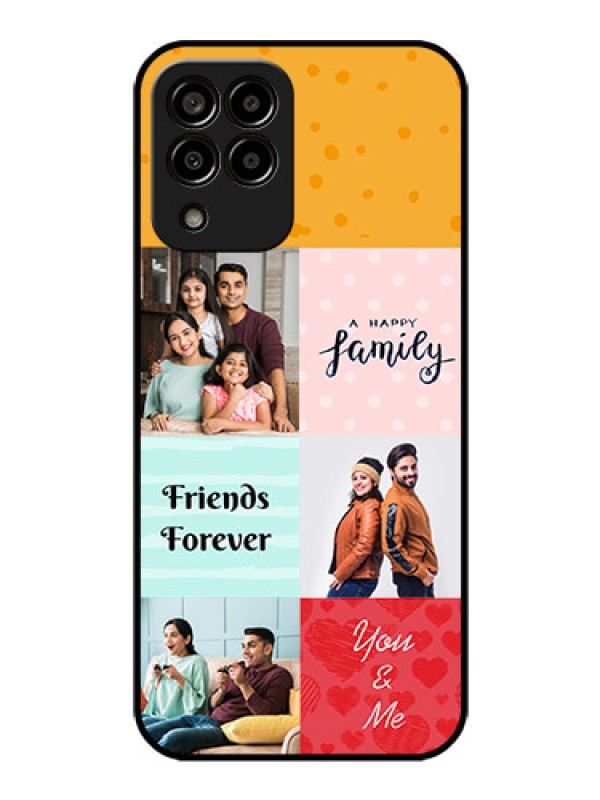 Custom Galaxy m33-5g 5G Personalized Glass Phone Case - Images with Quotes Design